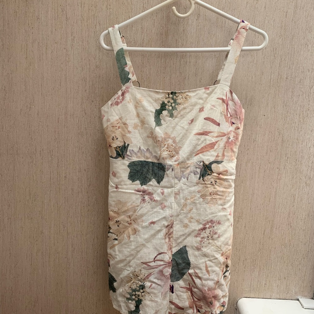 Express linen romper -NWT!